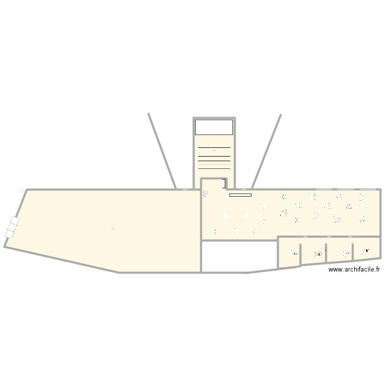 Plan salle. Plan de 4 pièces et 1447 m2