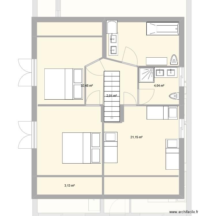 annecy. Plan de 10 pièces et 146 m2