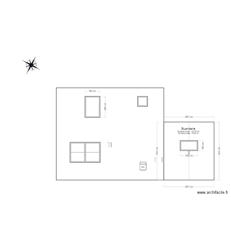 aménagement buanderie. Plan de 0 pièce et 0 m2