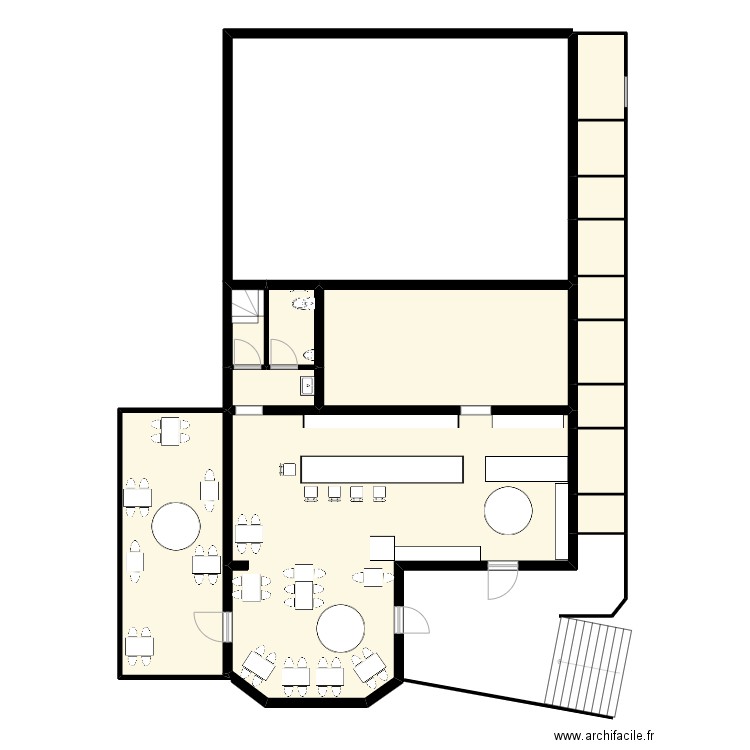 barasol. Plan de 14 pièces et 148 m2