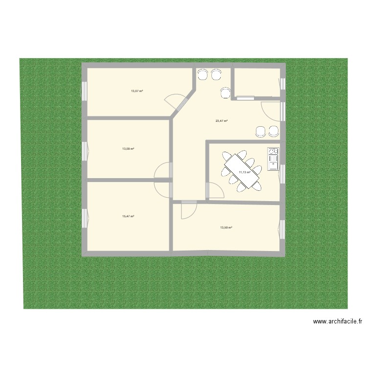 Cabinet Norges 2. Plan de 6 pièces et 90 m2