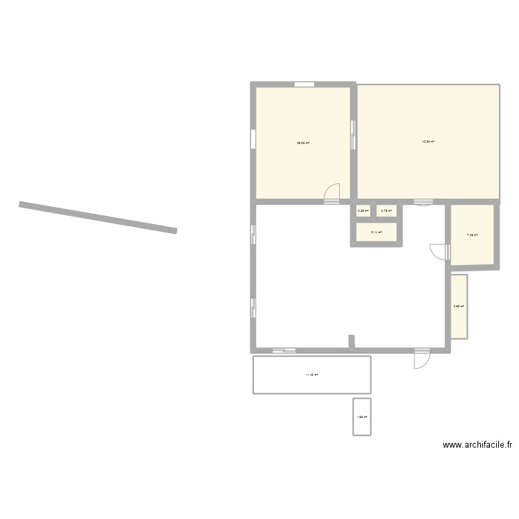 maison . Plan de 9 pièces et 97 m2