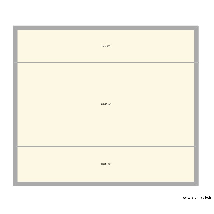 combles aménageables. Plan de 3 pièces et 115 m2