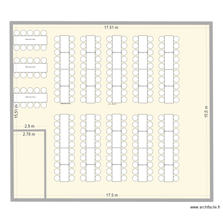 Plan 1. Plan de 1 pièce et 271 m2