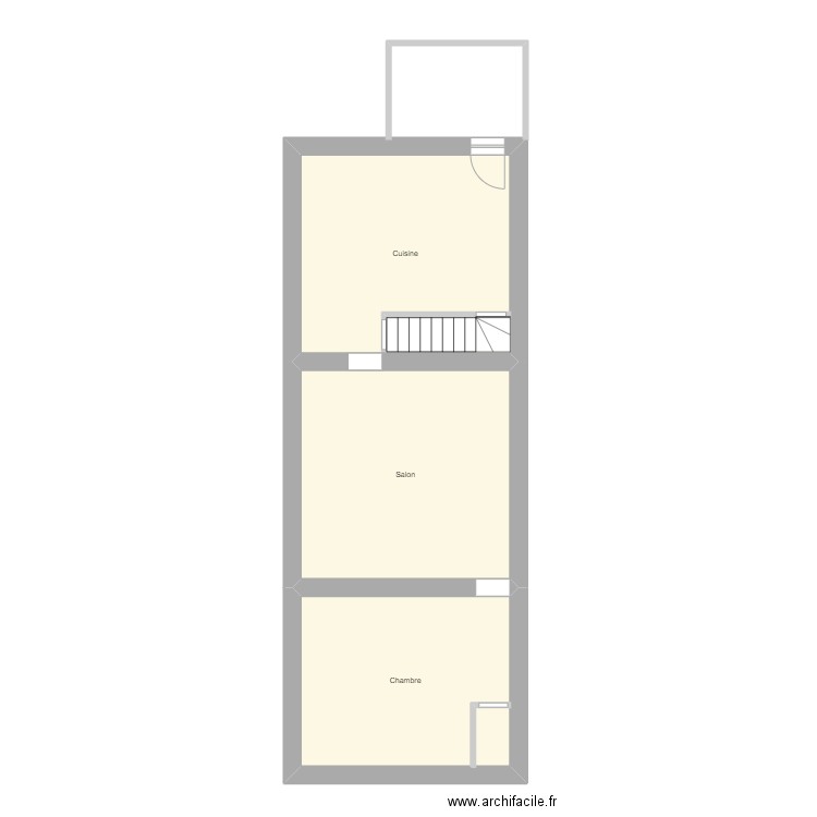 SERRA. Plan de 3 pièces et 67 m2