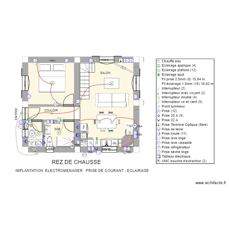 CHALET MORA. Plan de 1 pièce et 38 m2