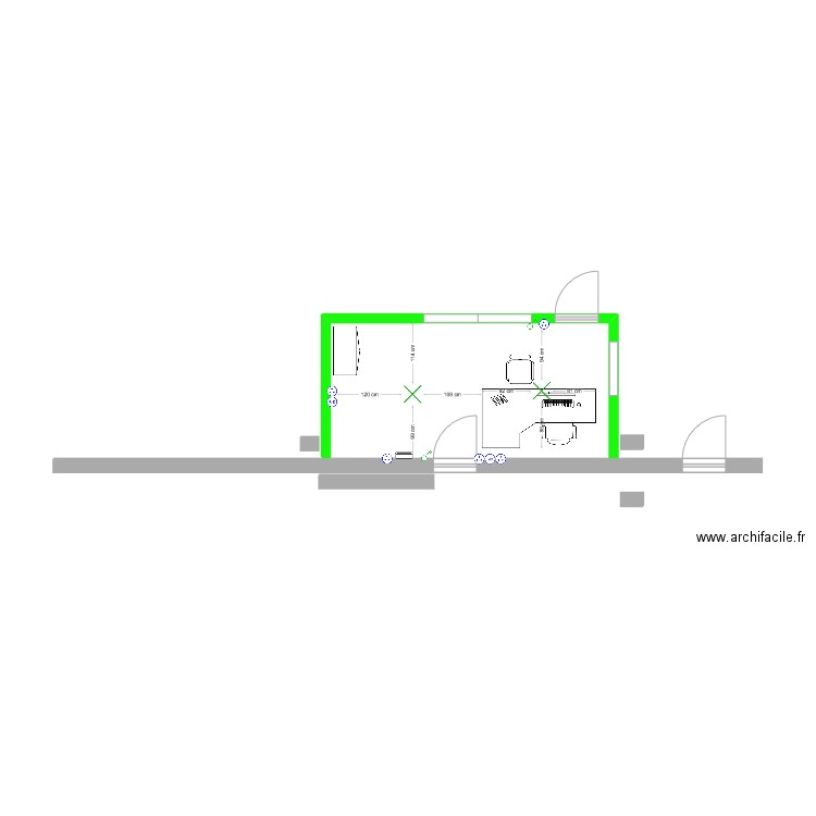 BUREAU 2. Plan de 0 pièce et 0 m2