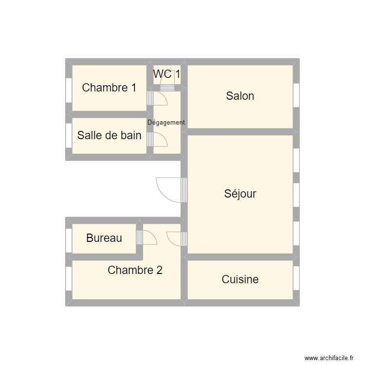 TABELING - QUIGER. Plan de 9 pièces et 10 m2