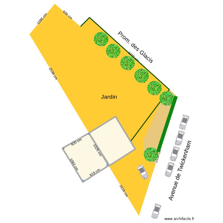 DOUAI-PARKING. Plan de 2 pièces et 171 m2