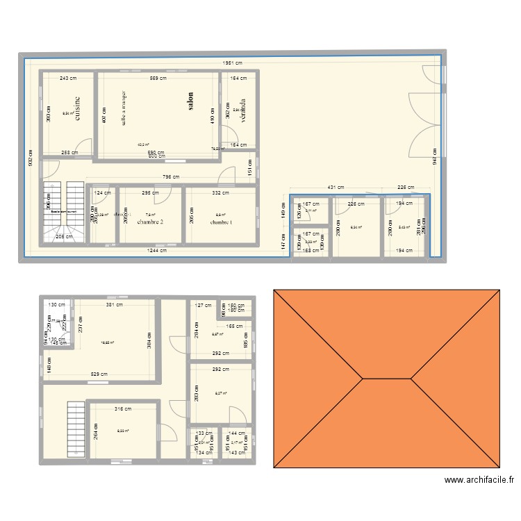 maison nasser. Plan de 19 pièces et 304 m2