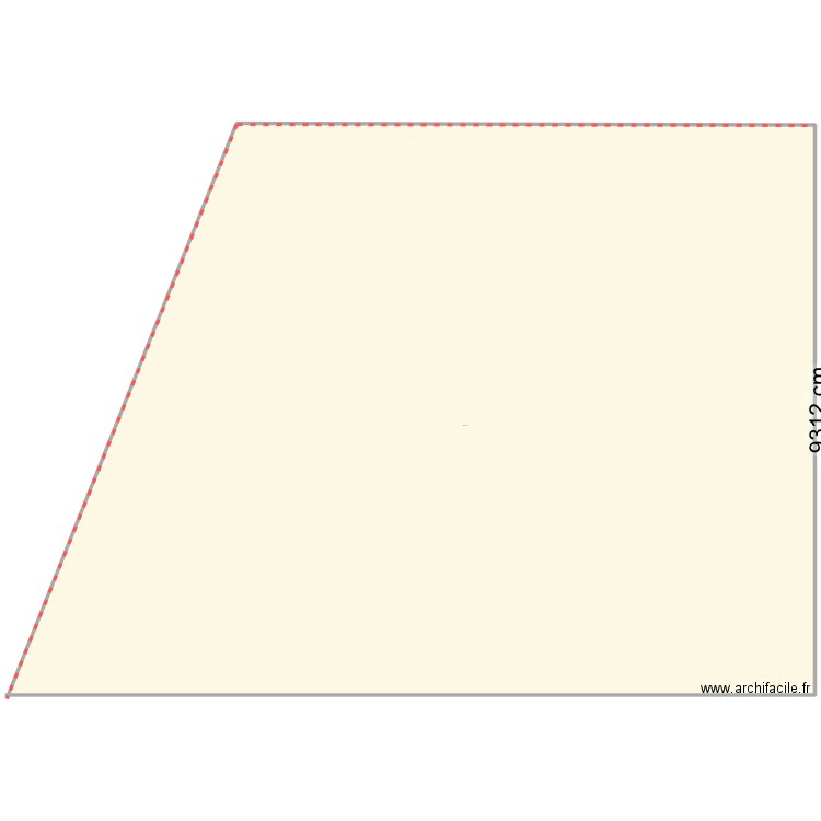 Normandie. Plan de 1 pièce et 1851 m2