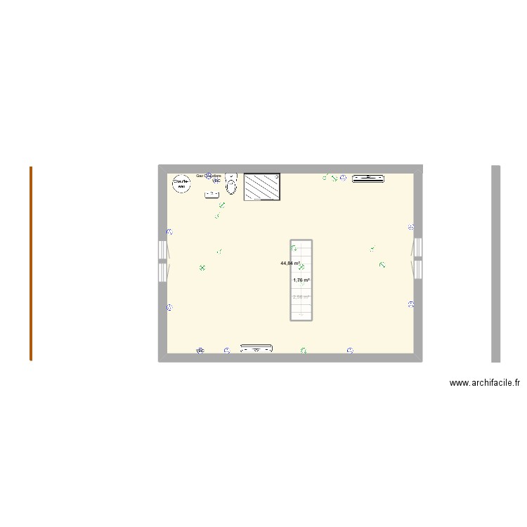 cdbbaseandmidtop. Plan de 11 pièces et 141 m2