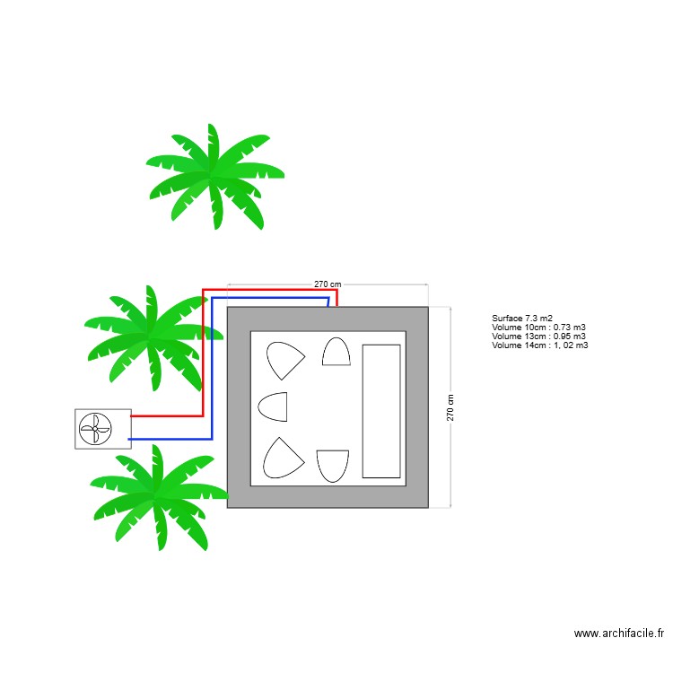 Jacuzzi seul. Plan de 0 pièce et 0 m2