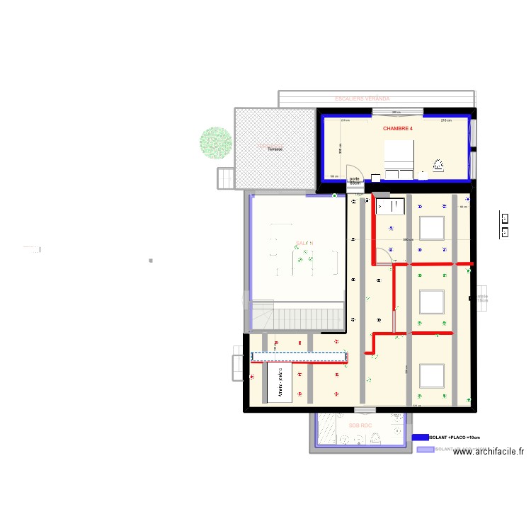 Plan PDC V3. Plan de 20 pièces et 279 m2