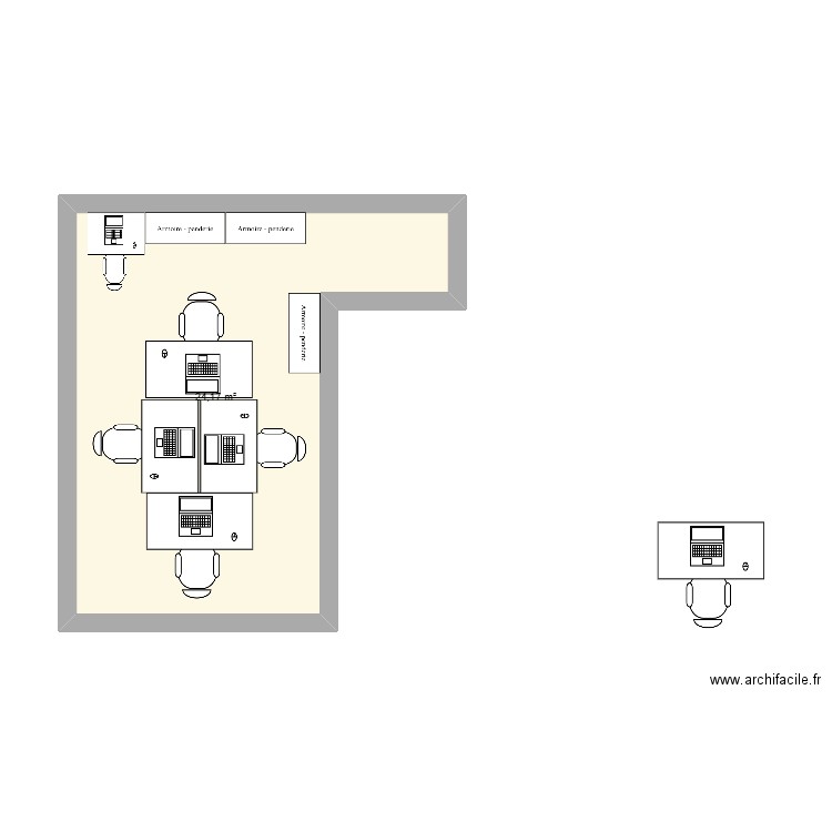 Plan 3. Plan de 1 pièce et 24 m2