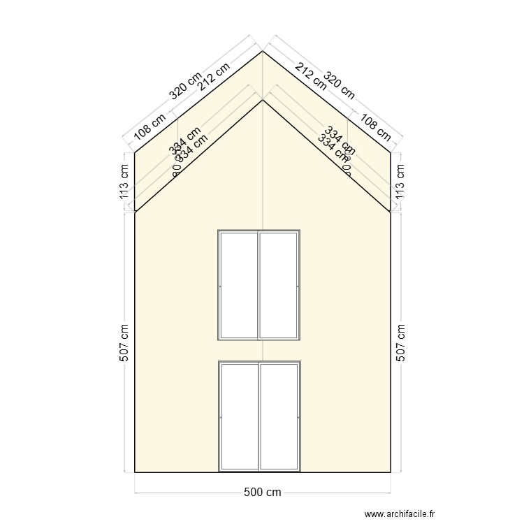 pignon sud grange sans soucis. Plan de 0 pièce et 0 m2