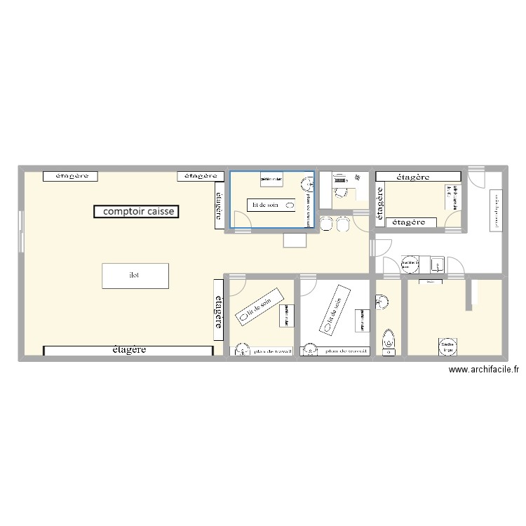 plan yr. Plan de 7 pièces et 156 m2