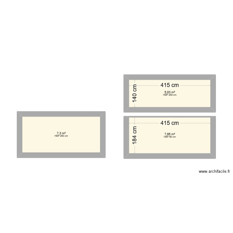 Plan de maison non lotis saaba. Plan de 3 pièces et 21 m2