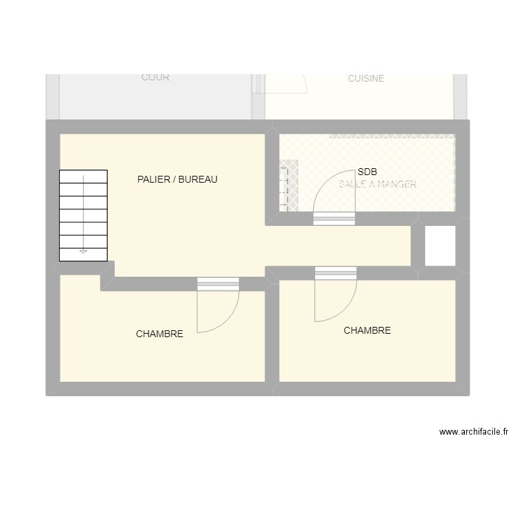 WAVRE 1911. Plan de 9 pièces et 79 m2