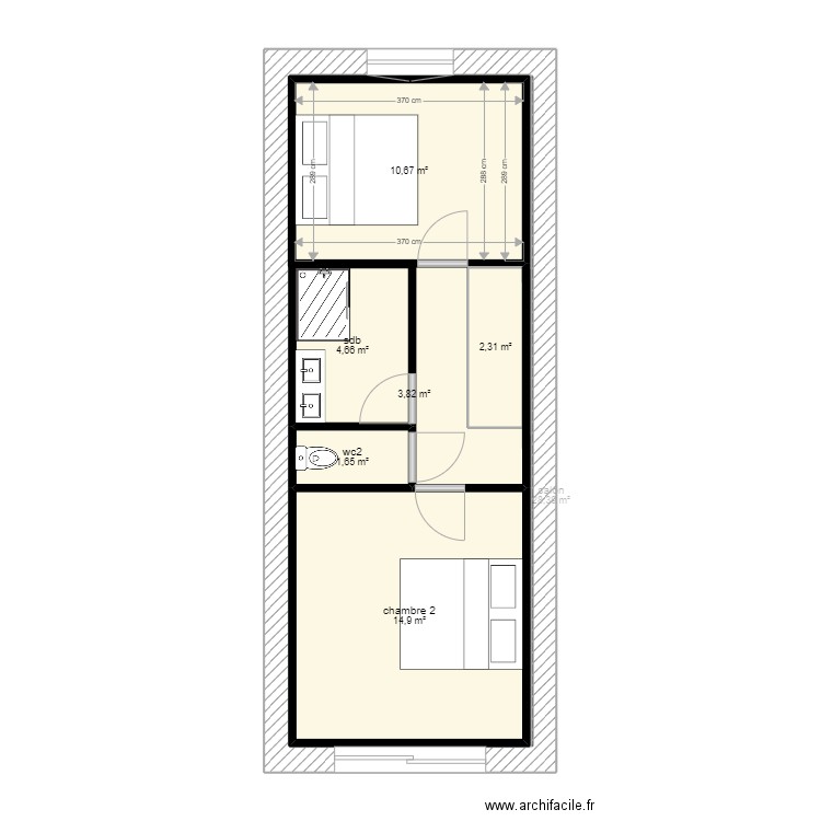 boix 2. Plan de 17 pièces et 277 m2