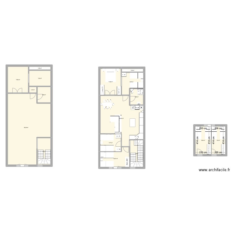 maison isleta. Plan de 17 pièces et 196 m2