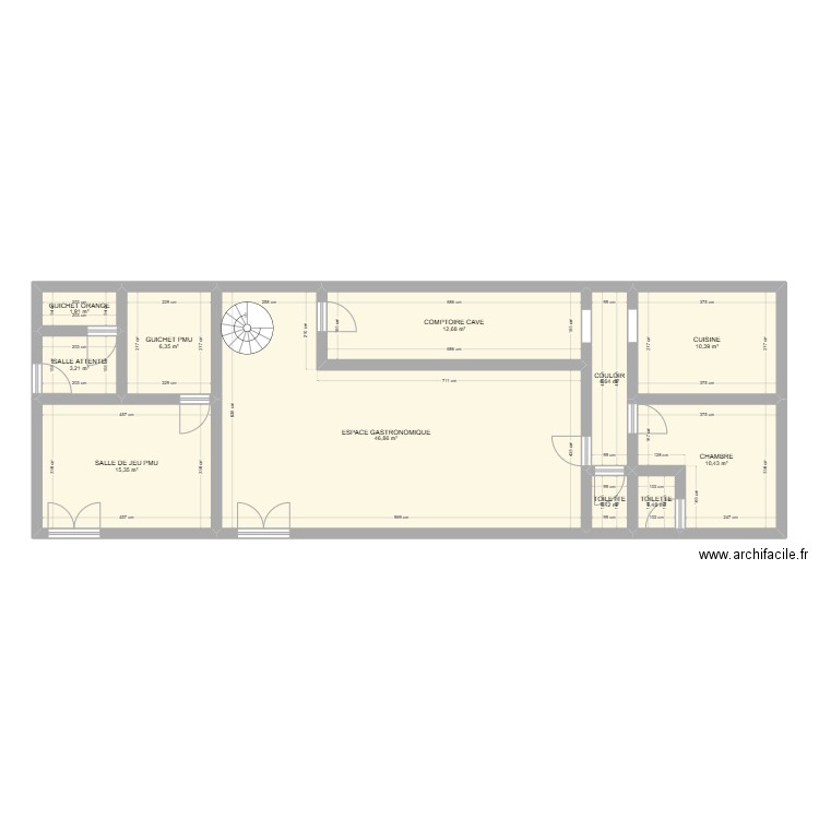 BUSNESS CENTER. Plan de 11 pièces et 115 m2