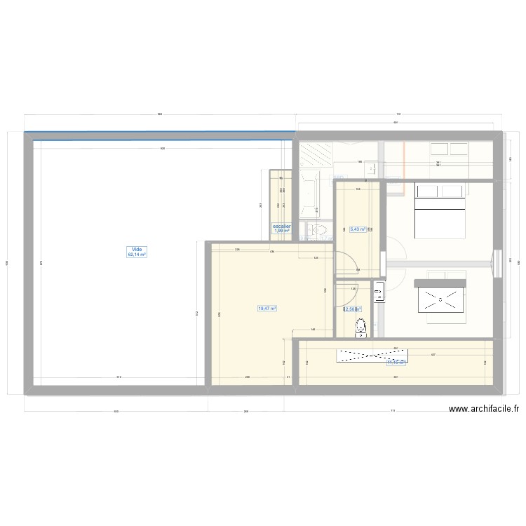 Noilhan 3. Plan de 18 pièces et 239 m2