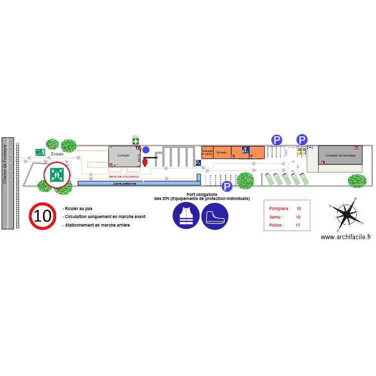 Plan Fondeyre sécurité 2. Plan de 0 pièce et 0 m2