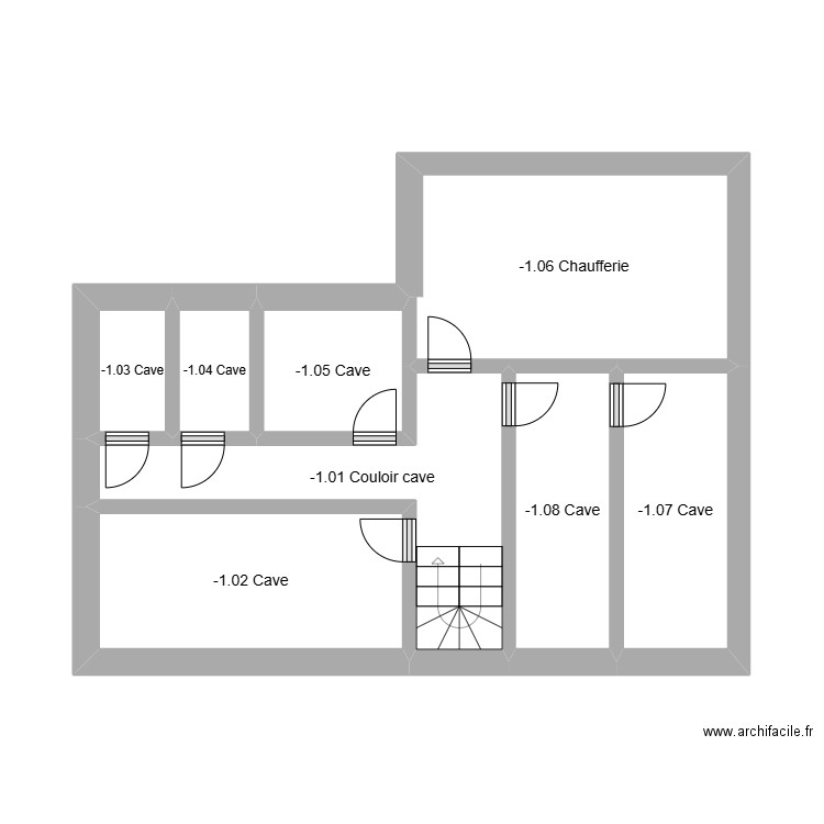 Nassogne -1. Plan de 8 pièces et 31 m2