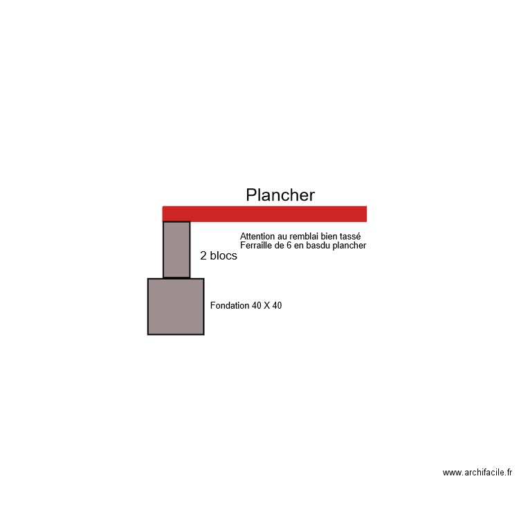 just. Plan de 0 pièce et 0 m2