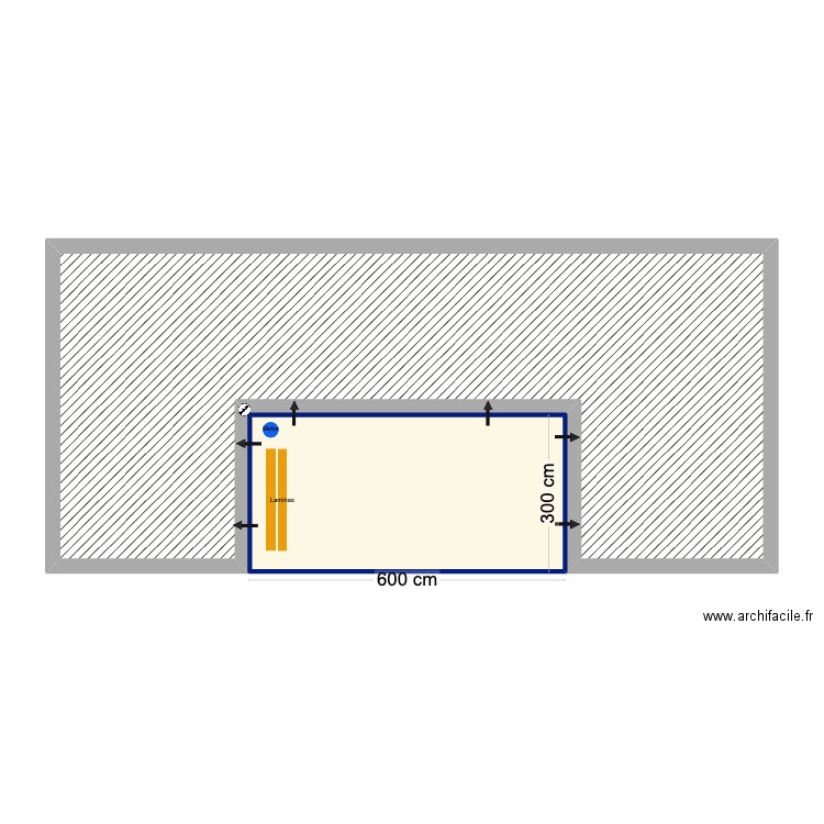 Mos- Lagos. Plan de 2 pièces et 75 m2