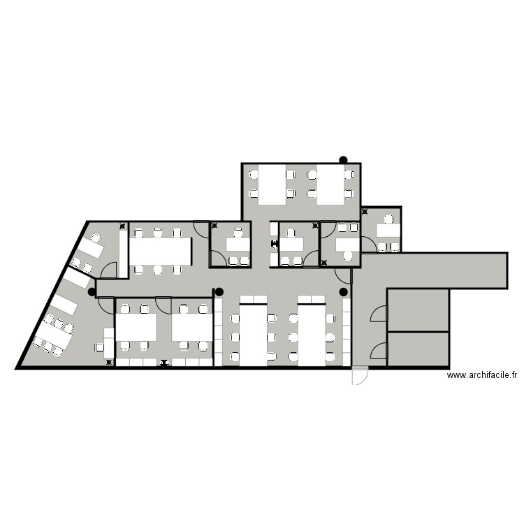 SD3.1. Plan de 11 pièces et 216 m2