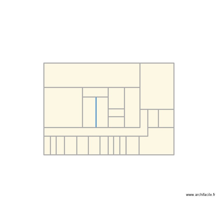 brouillon creche. Plan de 24 pièces et 6 m2