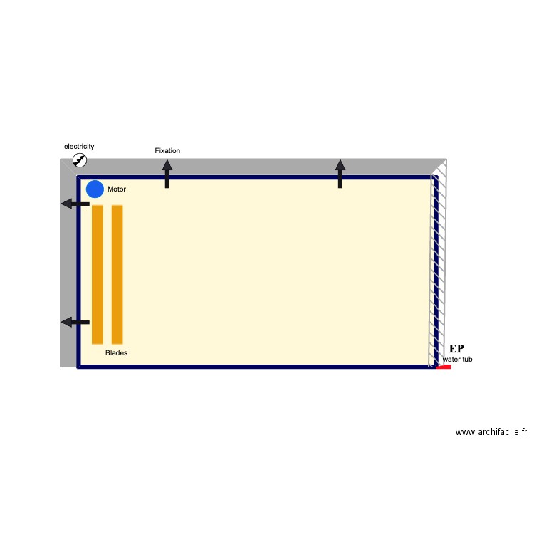 Richard hill. Plan de 1 pièce et 18 m2