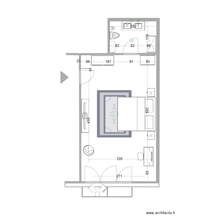 master bedroom. Plan de 0 pièce et 0 m2