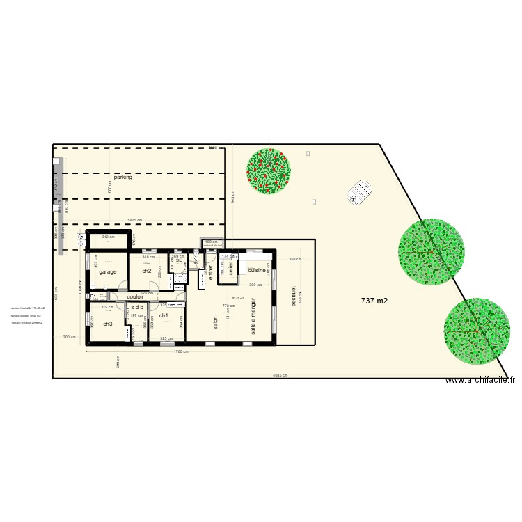 villa essaie final non meubler. Plan de 8 pièces et 764 m2