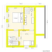 Vue plan 4.1  etage 1 projet extension WWM02.25 14.01.25