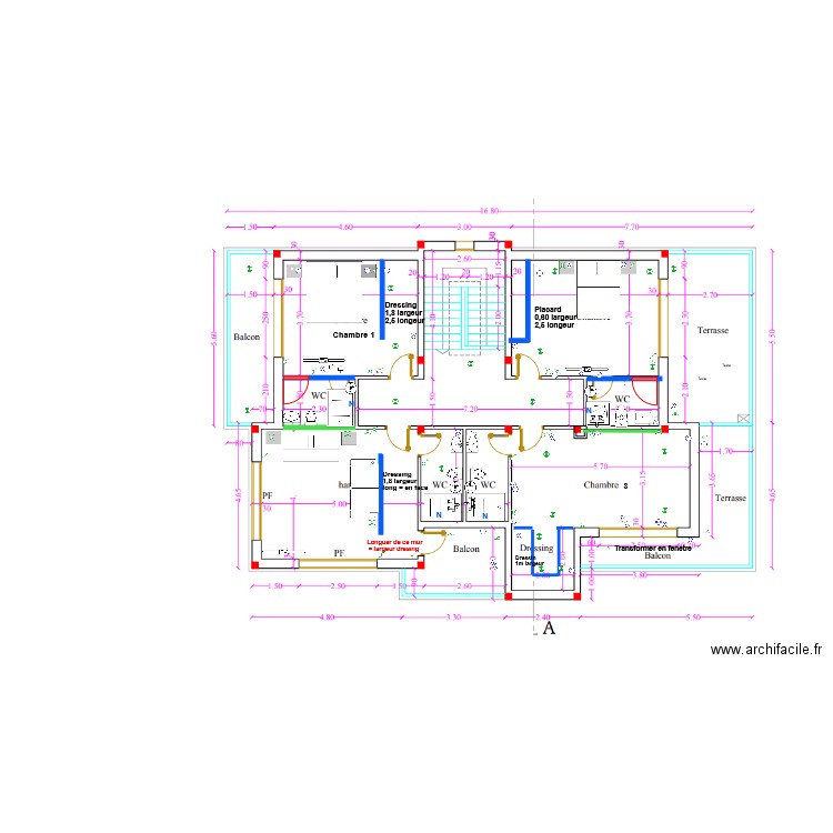 Benslimane 1er ETG. Plan de 0 pièce et 0 m2