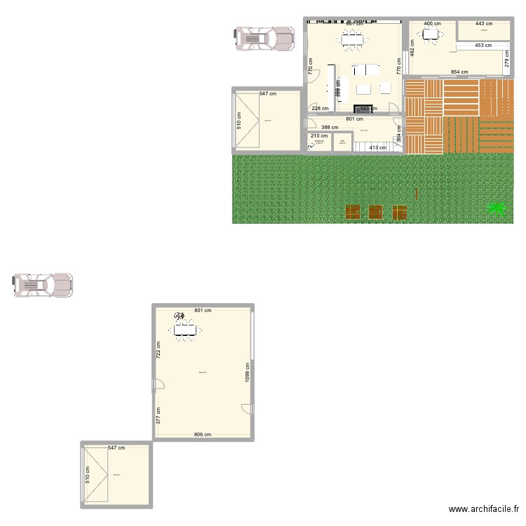 Maison LM. Plan de 9 pièces et 268 m2