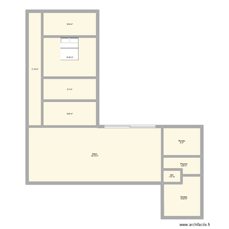 test2. Plan de 10 pièces et 135 m2