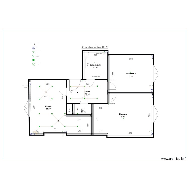 ELEC R+2 RA79. Plan de 0 pièce et 0 m2