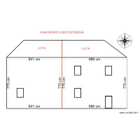 PLAN FACADE OUEST EXTERIEUR