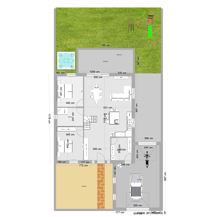 looollo. Plan de 10 pièces et 446 m2