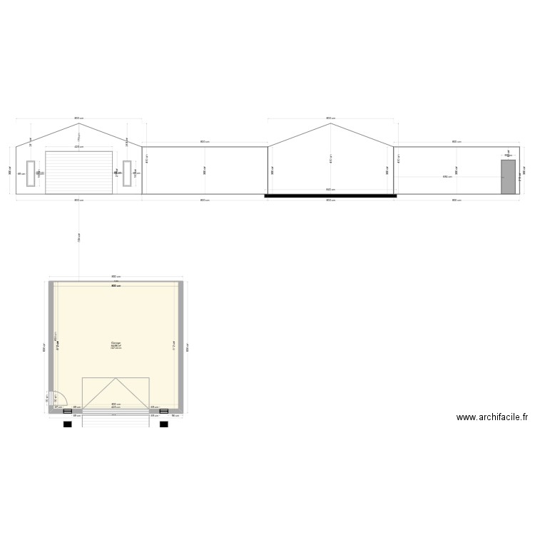 alessandro. Plan de 1 pièce et 65 m2