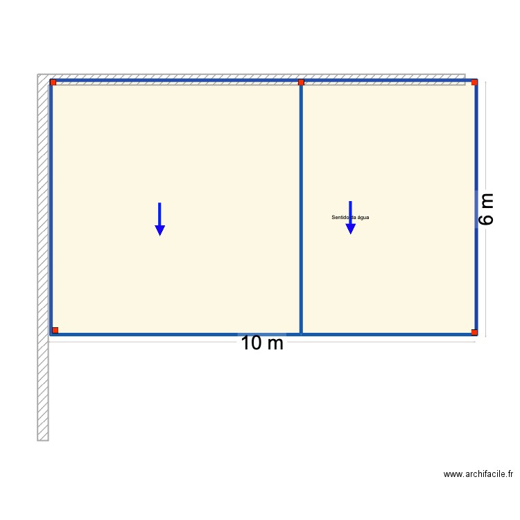 Dourado. Plan de 2 pièces et 58 m2