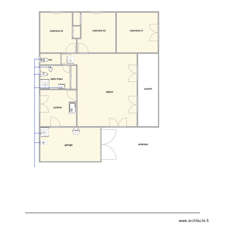 Lair ass. Plan de 12 pièces et 103 m2