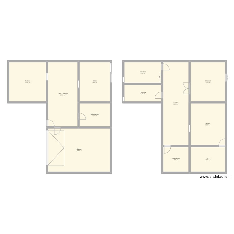 plan maison rêve. Plan de 12 pièces et 245 m2