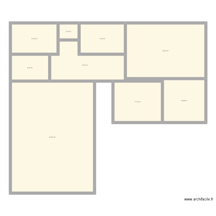 keven kenny. Plan de 9 pièces et 212 m2