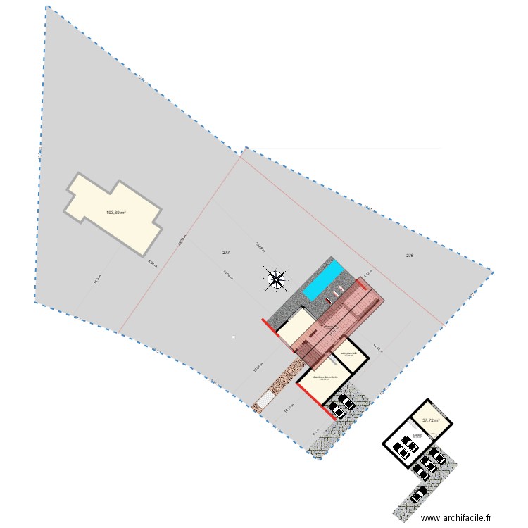 PLAN DES PARCELLES BUZET. Plan de 4 pièces et 434 m2