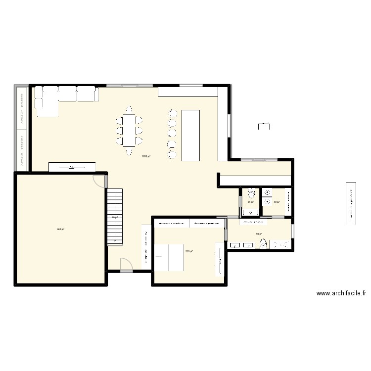 plan4. Plan de 12 pièces et 396 m2